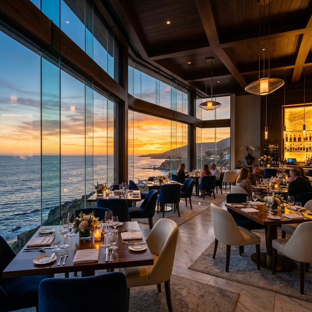 Luxury restaurant interior