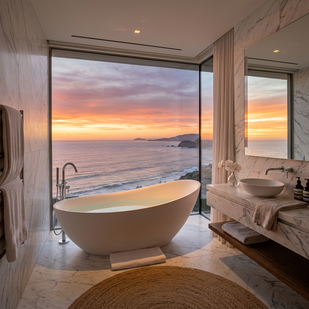 Luxurious suite bathroom