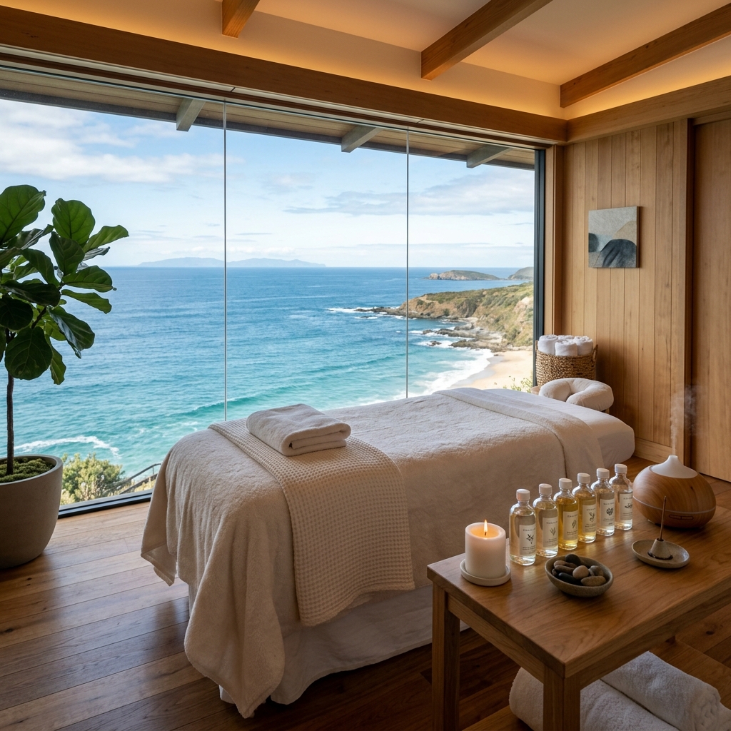 Massage therapy room